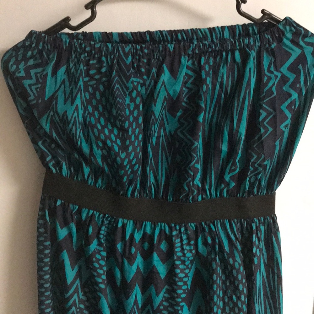 Xhiliration Sapphire Blue Tube Jumpsuit S - Picture 2 of 5